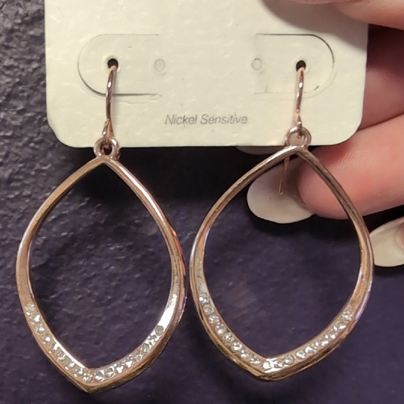 Maurices Jewelry - Maurices Shimmering Rose Gold Leaf Earrings